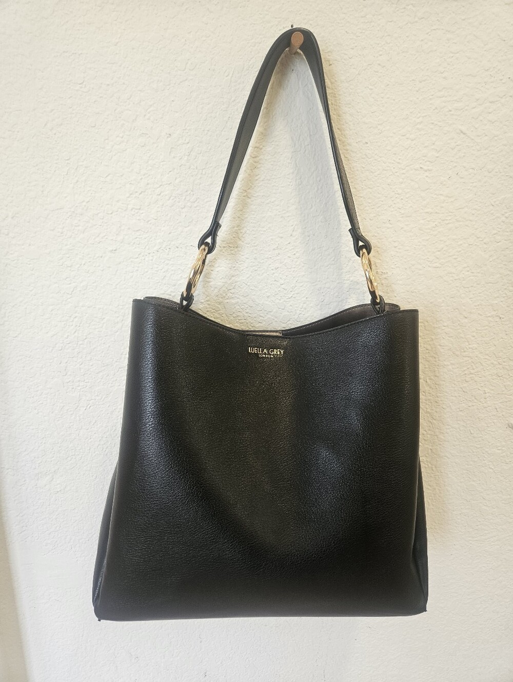 Luella Grey London Isadora Casual Hobo Bag - Black Vegan Leather